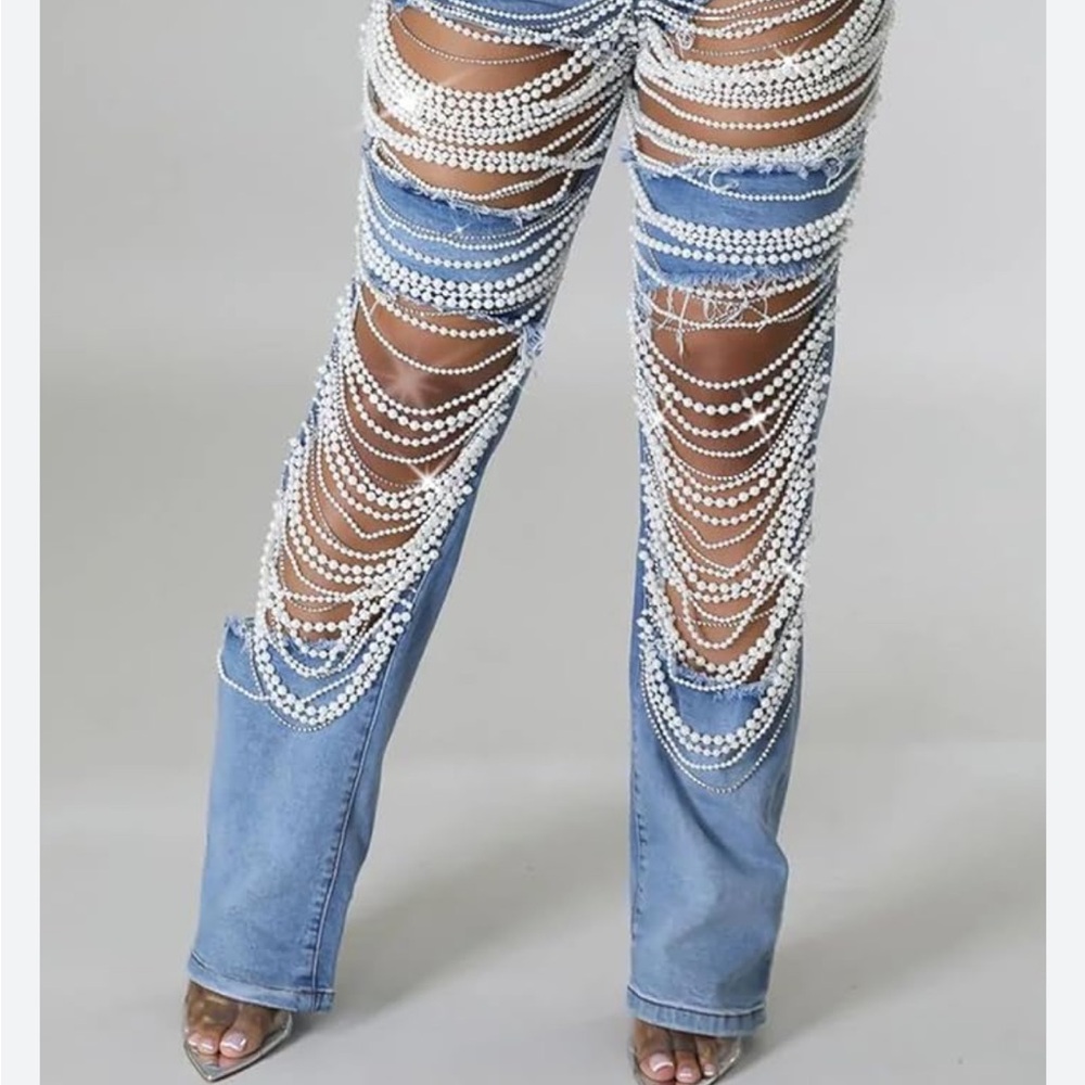 Classic Pearl Blue Women's Jeans